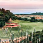 Panoramic view of a lush green golf course at Hawaii State Golf Association. Smooth
