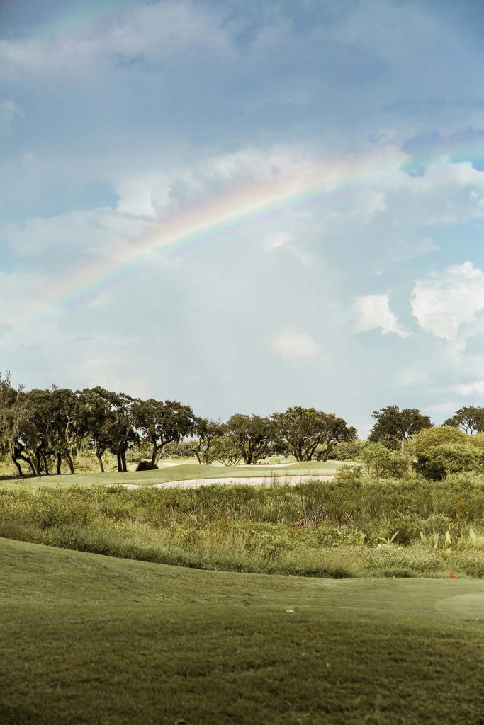 Panoramic view of a lush green golf course at Knickerbocker Golf Club