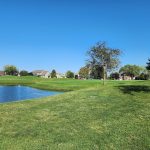 Panoramic view of a lush green golf course at Atkins Golf Club at the University of Illinois. Smooth