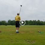 green grass with the flag in the hole.