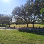 Panoramic view of a lush green golf course at Babe Zaharias Golf Course. Smooth