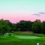 Panoramic view of a lush green golf course at Ballwin Golf Course and Event Center. Smooth