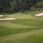 Panoramic view of a lush green golf course at Beekman Golf Course. Smooth