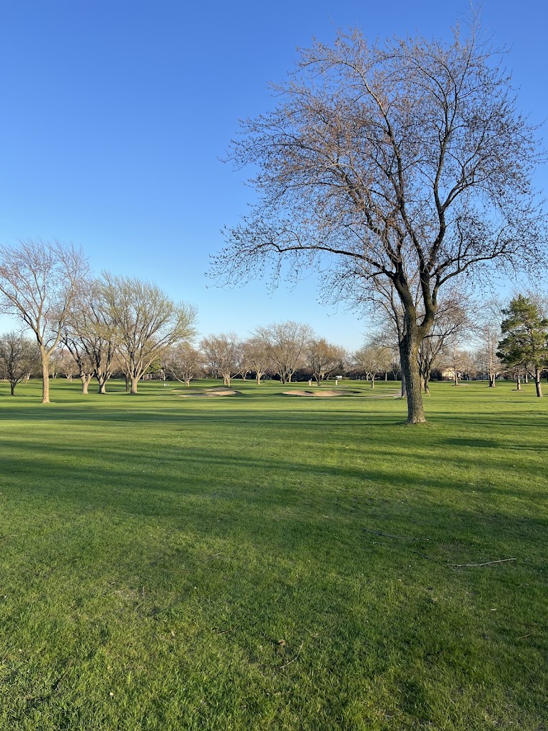 Panoramic view of a lush green golf course at Bloomingdale Golf Club. Smooth
