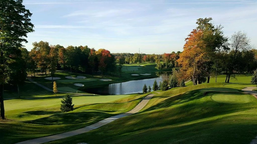 Panoramic view of a lush green golf course at Boulder Creek Golf Club & Event Center. Smooth