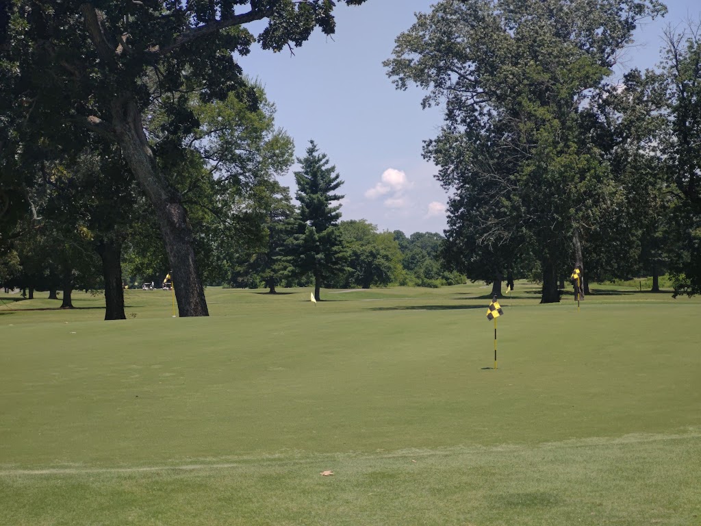 Panoramic view of a lush green golf course at Brainerd Golf Course. Smooth