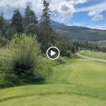 green grass with the flag in the hole.