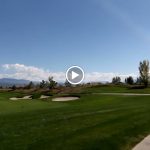 green grass with the flag in the hole.