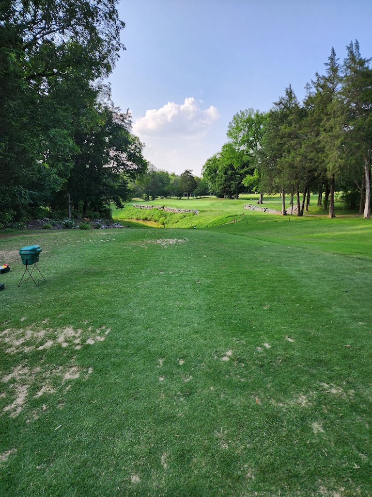 Panoramic view of a lush green golf course at Cedar Crest Golf Club. Smooth