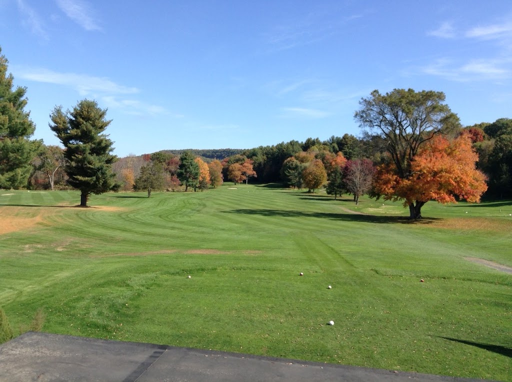 Panoramic view of a lush green golf course at Copper Hill Golf Club. Smooth