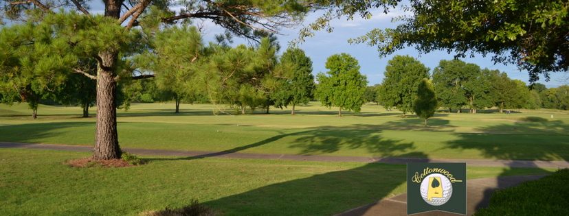 Panoramic view of a lush green golf course at Cottonwood Golf Club. Smooth