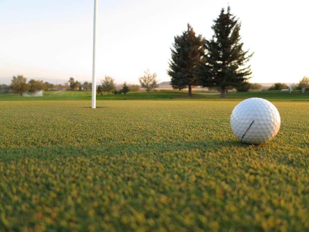 Panoramic view of a lush green golf course at Cottonwood Hills Golf Club. Smooth