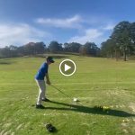 green grass with the flag in the hole.