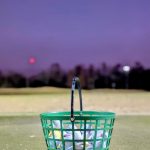 green grass with the flag in the hole.