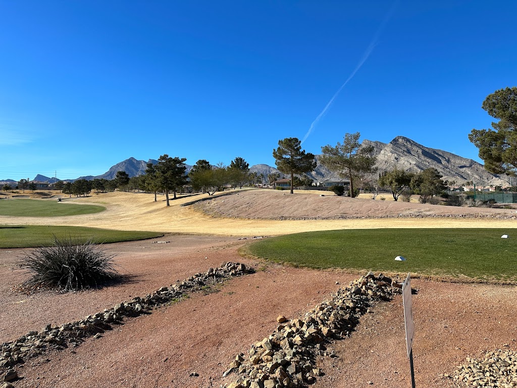 Panoramic view of a lush green golf course at Eagle Crest Golf Course. Smooth
