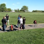 Panoramic view of a lush green golf course at Emporia Golf Course. Smooth