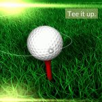 green grass with the flag in the hole.