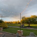 Panoramic view of a lush green golf course at Five Ponds Golf Club. Smooth
