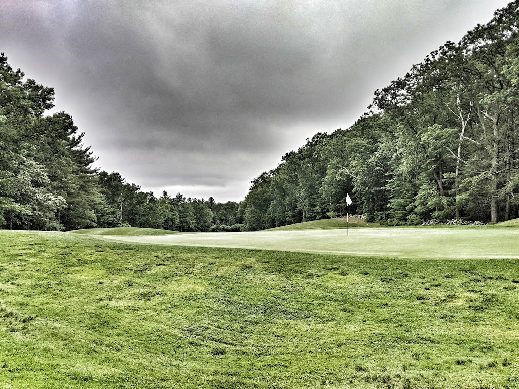 Panoramic view of a lush green golf course at Four Oaks Country Club Golf Course & Pro Shop. Smooth