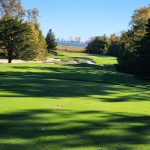 Panoramic view of a lush green golf course at Galloway National Golf Club. Smooth