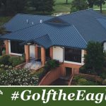 Panoramic view of a lush green golf course at Glen Eagle Golf Course. Smooth