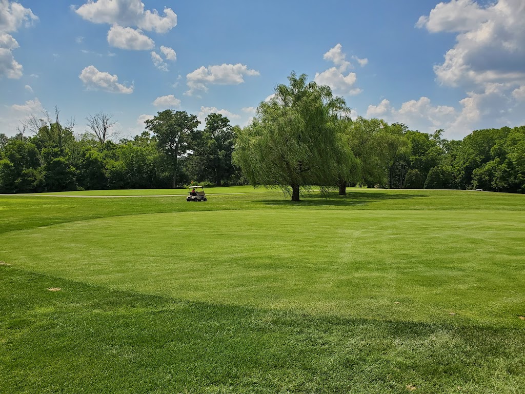 Panoramic view of a lush green golf course at Glenview Golf Course. Smooth