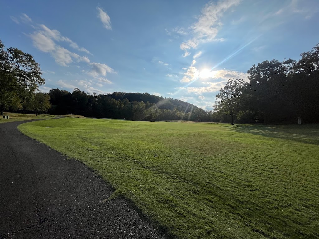 Panoramic view of a lush green golf course at Golf Club of Tennessee. Smooth