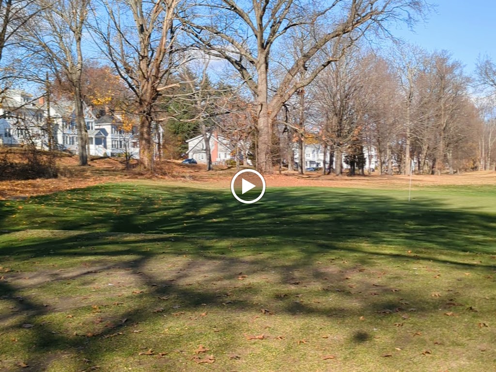 Panoramic view of a lush green golf course at Goodwin Park Golf Course. Smooth