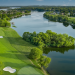 Panoramic view of a lush green golf course at Grasslands Club | Fairvue. Smooth