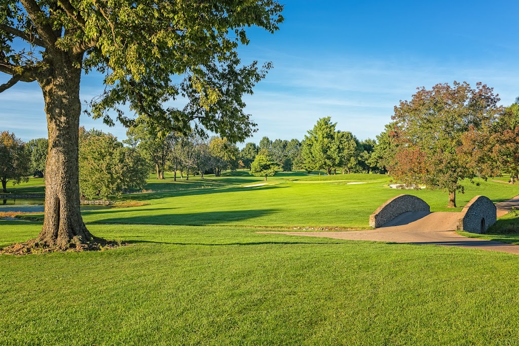 Panoramic view of a lush green golf course at Griffin Gate Golf Club. Smooth