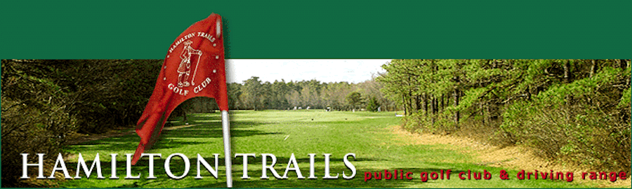 Panoramic view of a lush green golf course at Hamilton Trails Golf Club. Smooth