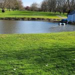 Panoramic view of a lush green golf course at Hanover Golf Club. Smooth