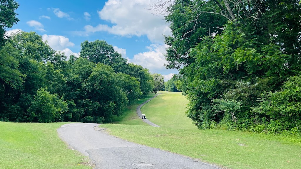 Panoramic view of a lush green golf course at Henry Horton Golf Course. Smooth