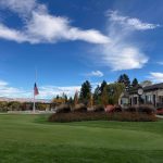 Panoramic view of a lush green golf course at Hillcrest Country Club Inc. Smooth