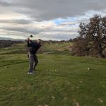green grass with the flag in the hole.