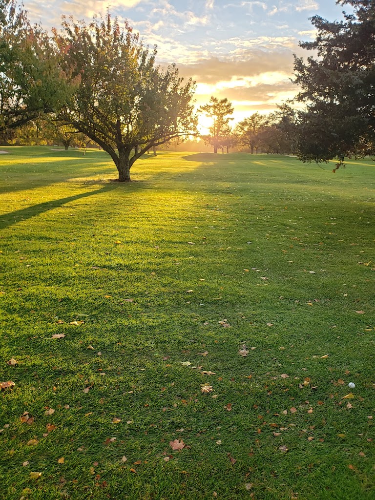 Panoramic view of a lush green golf course at Island's End Golf & Country Club. Smooth