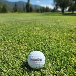 green grass with the flag in the hole.