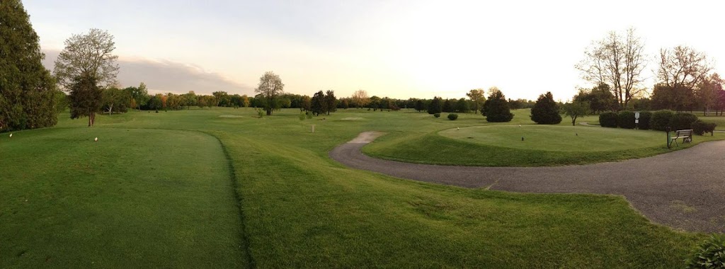 Panoramic view of a lush green golf course at Kettle Moraine Golf Club. Smooth