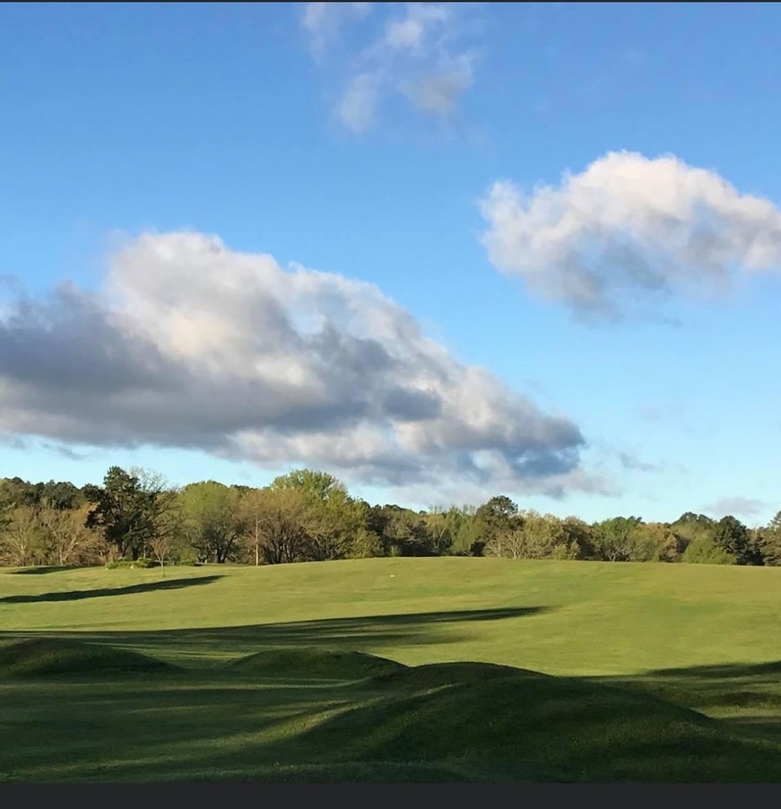Panoramic view of a lush green golf course at Lakeside Country Golf Club. Smooth