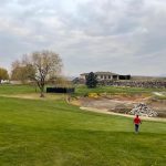 Panoramic view of a lush green golf course at Lewiston Golf and Country Club. Smooth
