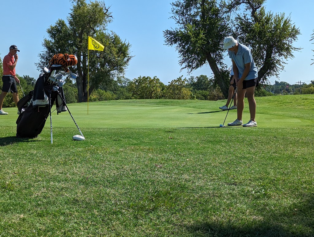 Panoramic view of a lush green golf course at Lincoln Park Golf Course. Smooth