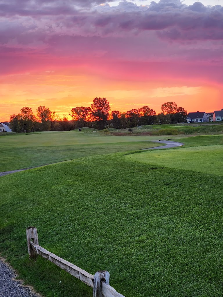 Panoramic view of a lush green golf course at Links at Northfork Golf Course. Smooth
