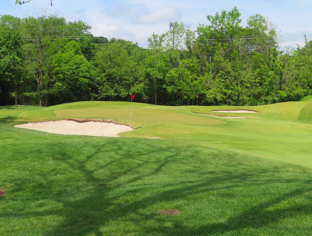 Panoramic view of a lush green golf course at Little Course At Conner Lane. Smooth