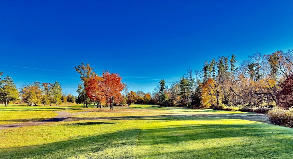 Panoramic view of a lush green golf course at Mattawang Golf Club. Smooth