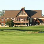 Panoramic view of a lush green golf course at Minnesota National Golf Club & Resort. Smooth