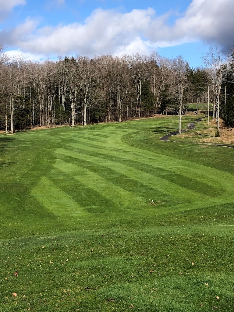 Panoramic view of a lush green golf course at Northwinds Peninsula Golf Club. Smooth