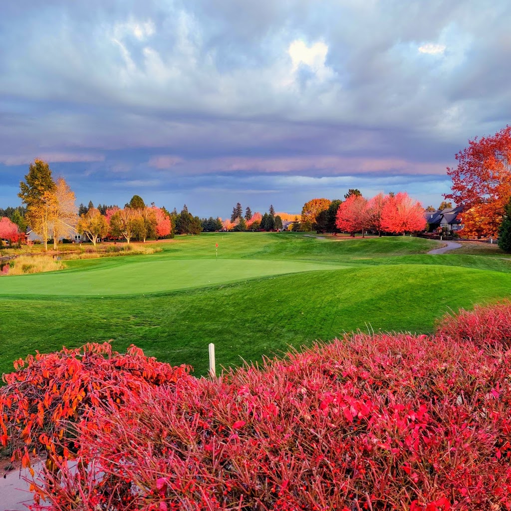 Panoramic view of a lush green golf course at OGA Golf Course. Smooth