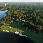 Panoramic view of a lush green golf course at Old North State Club. Smooth