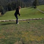 green grass with the flag in the hole.