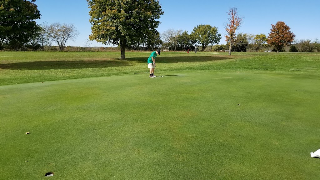 Panoramic view of a lush green golf course at Osawatomie Golf Course. Smooth